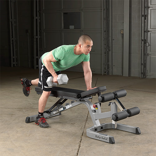 Body-Solid Banc professionnel plat, incliné-décliné GFID71B