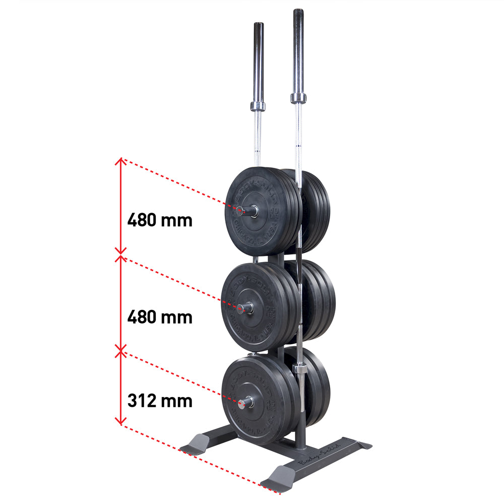 Body-Solid Porte-disque et Barre Olympique GWT56