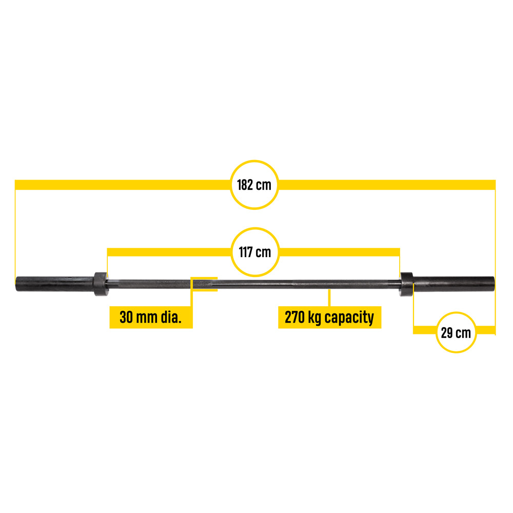Bodytrading Barre Olympique de 180 cm OLBAR180