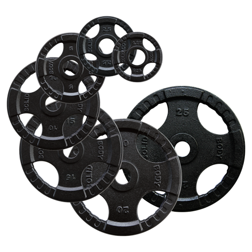 Body-Solid Disques olympiques 4 Grip fonte OPTK