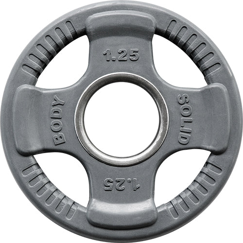 Body-Solid Disques olympiques 4 Grip en caoutchouc coloré ORCK