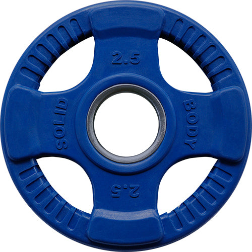 Body-Solid Disques olympiques 4 Grip en caoutchouc coloré ORCK
