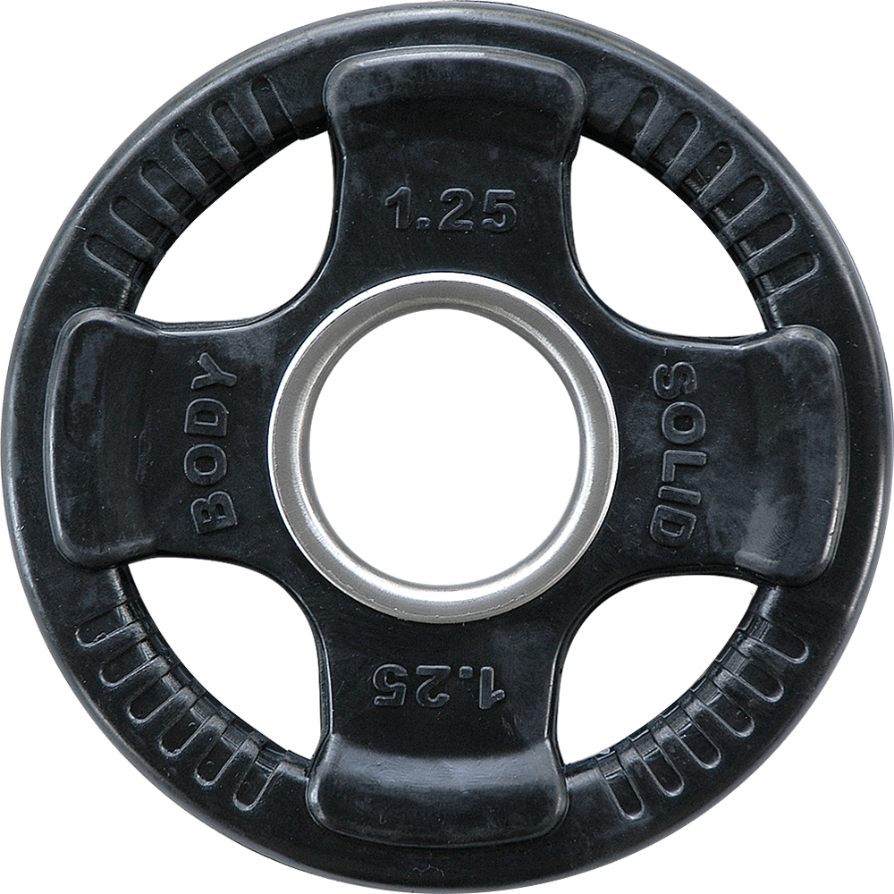Body-Solid Disques olympiques 4 Grip en caoutchouc ORTK