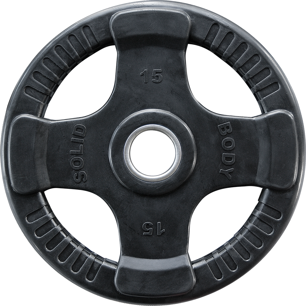 Body-Solid Disques olympiques 4 Grip en caoutchouc ORTK