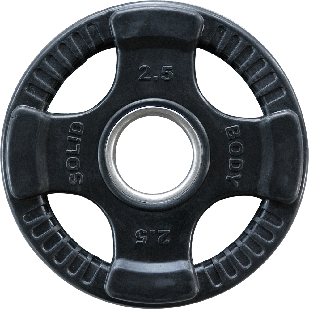 Body-Solid Disques olympiques 4 Grip en caoutchouc ORTK