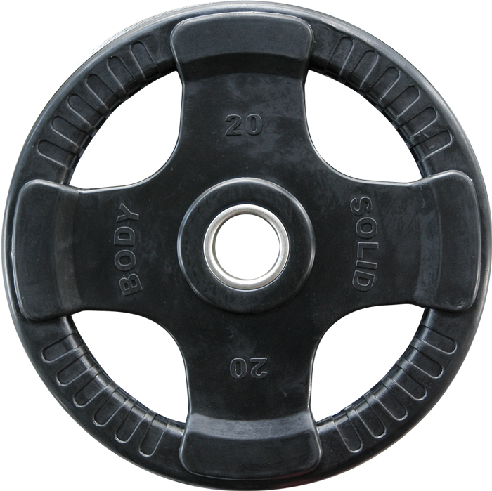 Body-Solid Disques olympiques 4 Grip en caoutchouc ORTK