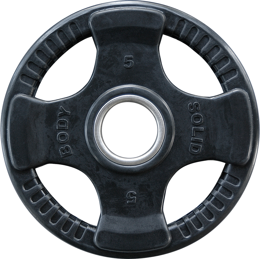 Body-Solid Disques olympiques 4 Grip en caoutchouc ORTK