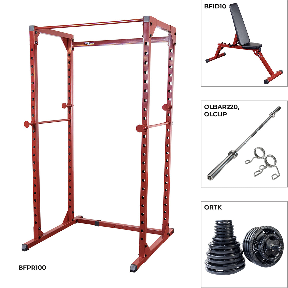 Best Fitness Power Rack Set BFPR100PD