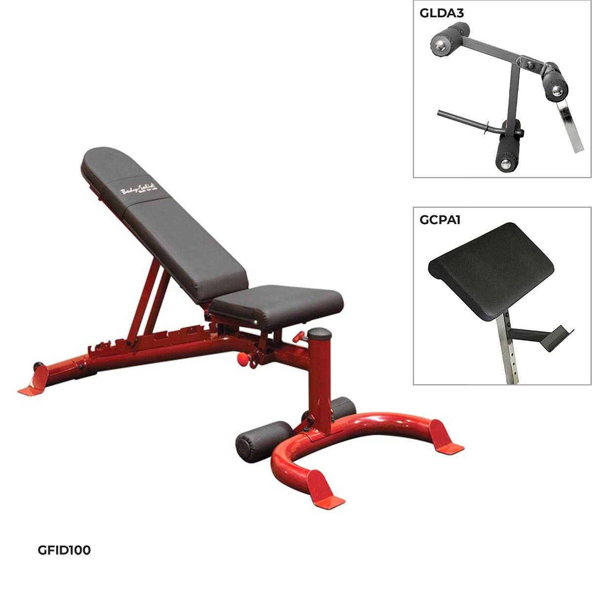 Body-Solid Banc pour la Musculation Set GFID100PD