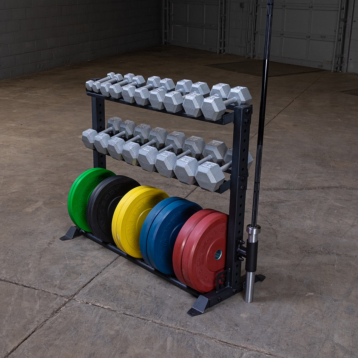 Rugged Support Combiné pour Haltères et Plaques d'Haltères Y420