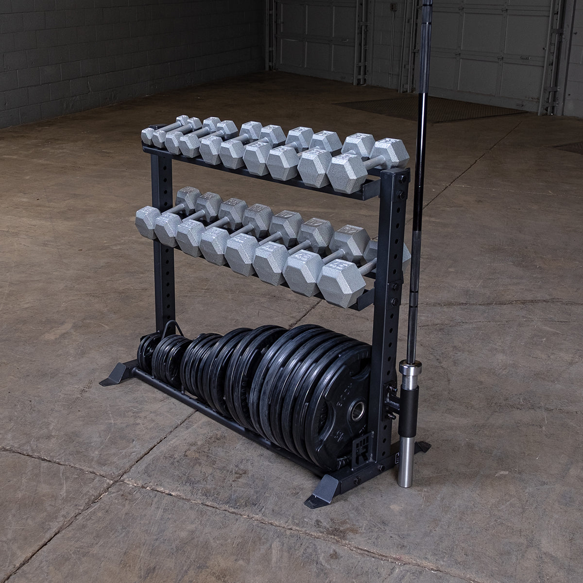 Rugged Support Combiné pour Haltères et Plaques d'Haltères Y420