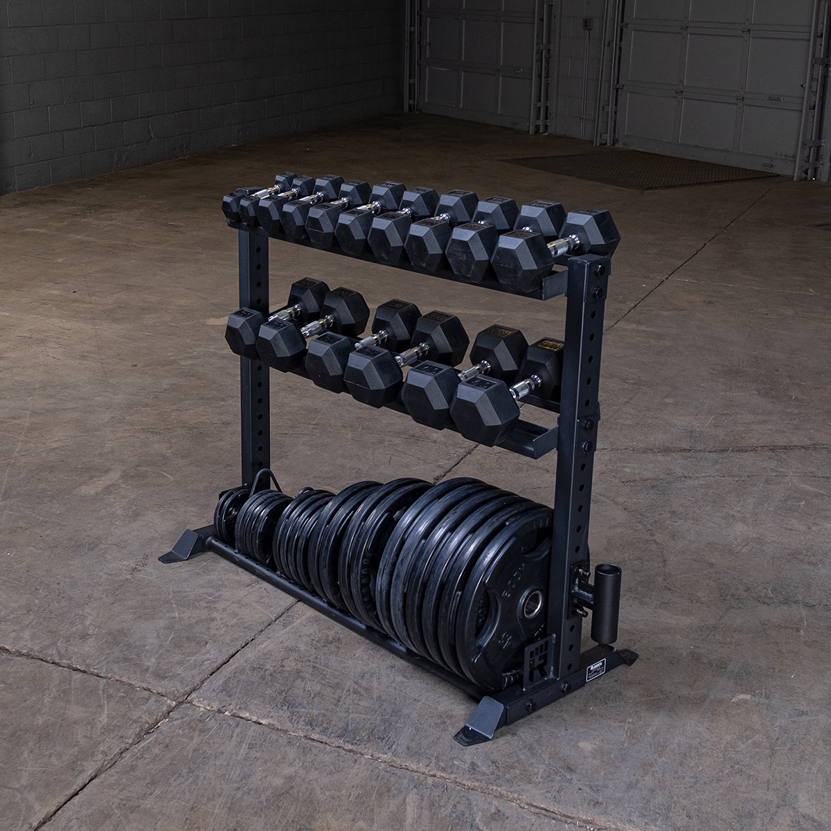 Rugged Support Combiné pour Haltères et Plaques d'Haltères Y420