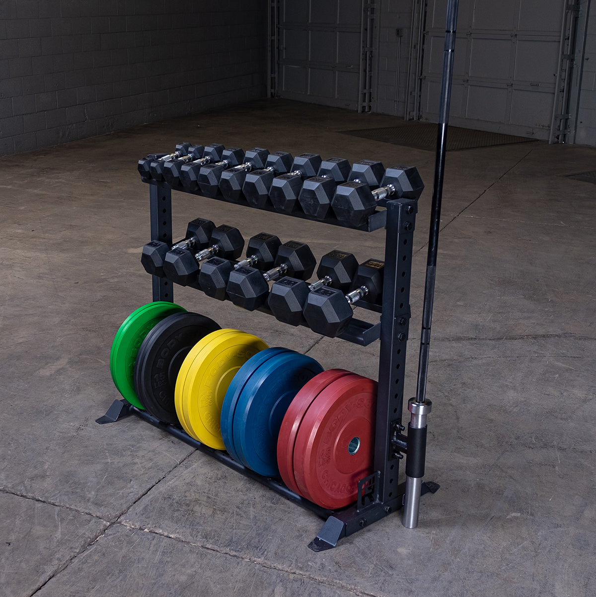 Rugged Support Combiné pour Haltères et Plaques d'Haltères Y420