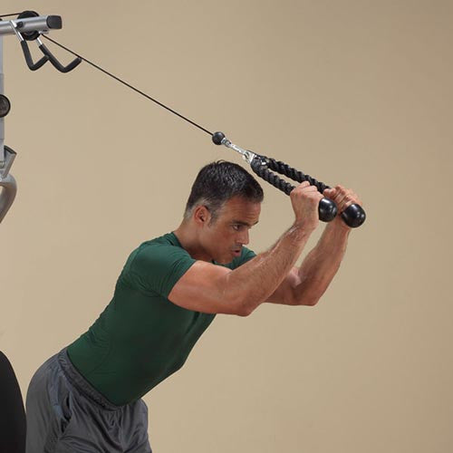 Body-Solid Tools Corde à triceps en nylon TR20 –