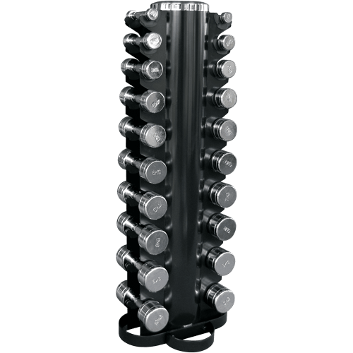 Bodytrading Set 20 Haltères chromées avec rack CHDUSET