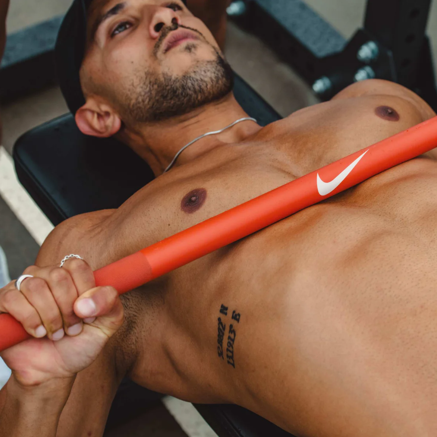 Nike Coated Premium Barbell 20kg - SWOOSH
