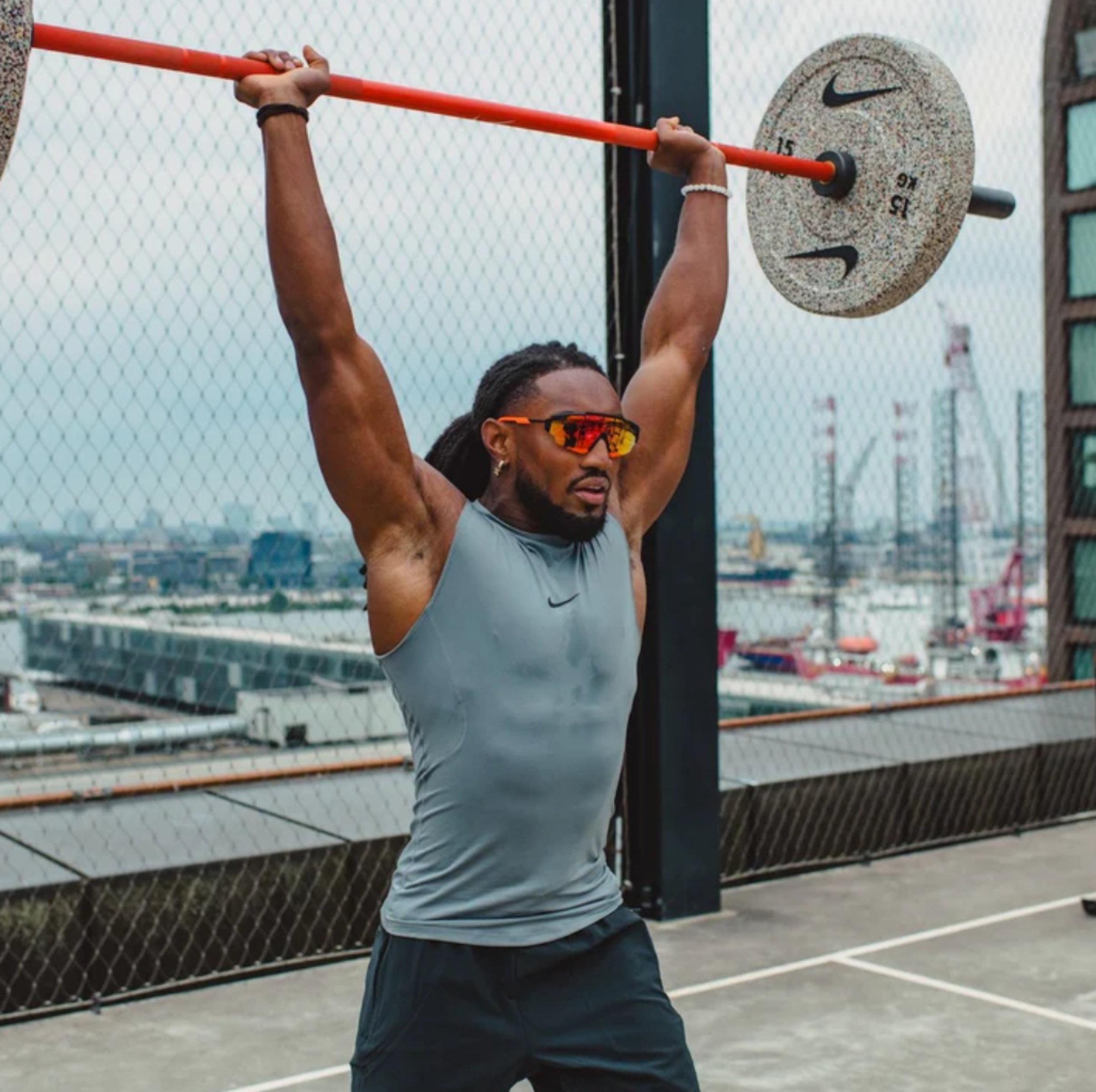 Nike Coated Premium Barbell 20kg - SWOOSH