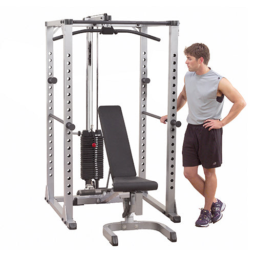 Body-Solid Power Rack Full options avec banc GPR378FB